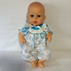 VTG 1989 Cititoy doll sleepy eyes wets drinks doll only dress & bonnet